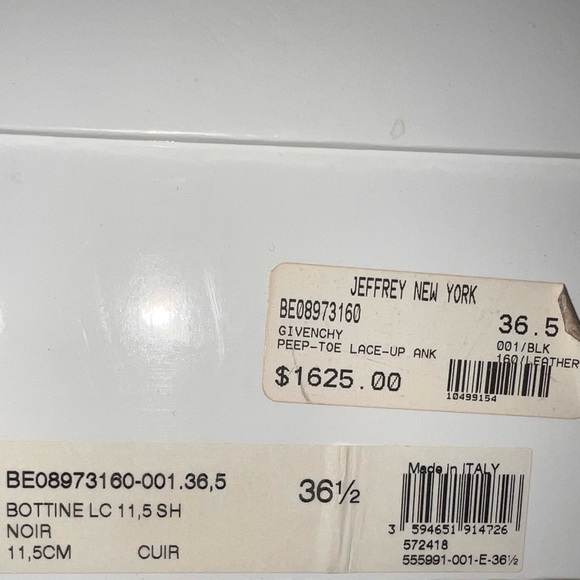 Givenchy Black Leather Booties - Picture 7 of 7